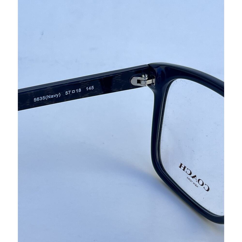 COACH HC6166U Acetate Rectangle Navy Frames 57 18 145 NEW - Picture 8 of 14